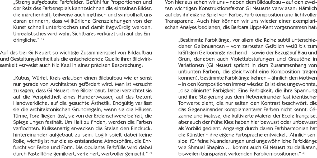 „Streng aufgebaute Farbfelder, Gefühl für Proportionen und der 